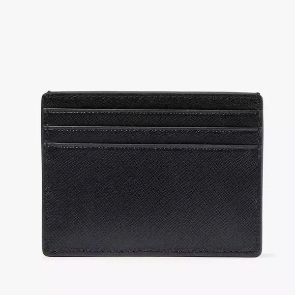 Kate Spade Madison Saffiano Leather Small Slim Card Holder
COLOR: Black 
NWT - Picture 4 of 16